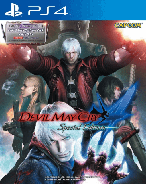 Devil May Cry 4: Special Edition box art for Playstation 4
